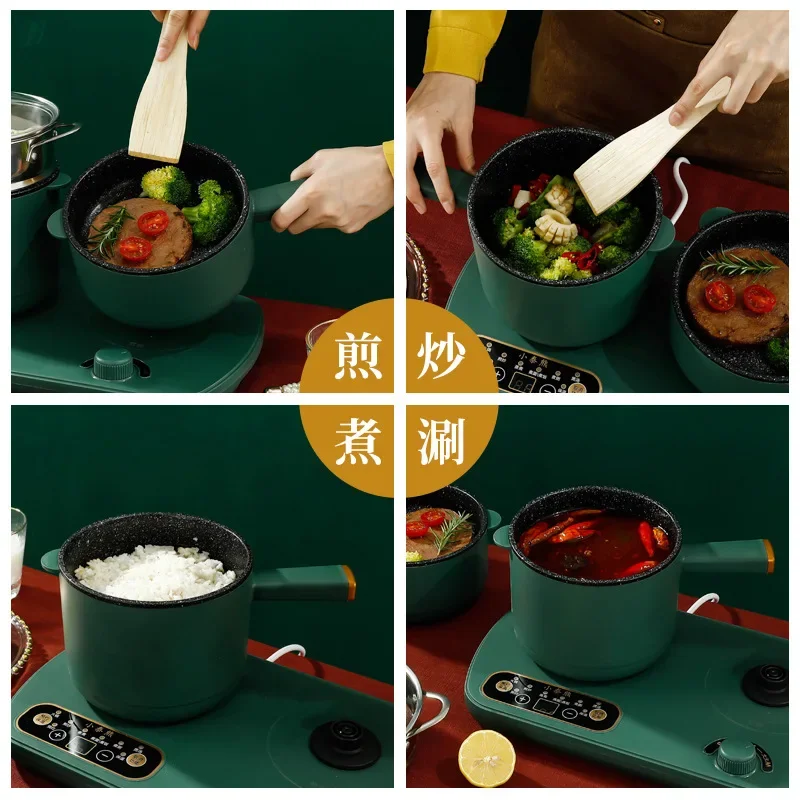 220V Multi Cookers: Miniature Breakfast Machine with Dual Pot and Multi-purpose Functionality 4
