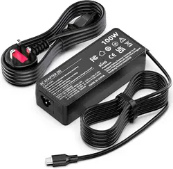 Powerful 100W USB - C Laptop Charger and Adapter - UK