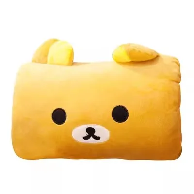 Cartoon cute nap pillow Cartoon warm hand cover cylinder cushion hand cover pillow creative warm hand pillow Stuffed toy girl 3