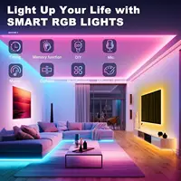 Bande lumineuse LED RGB 40M/30M avec télécommande et application Bluetooth, lampes féeriques LED à changement de couleur, synchronisation musicale pour la chambre 3