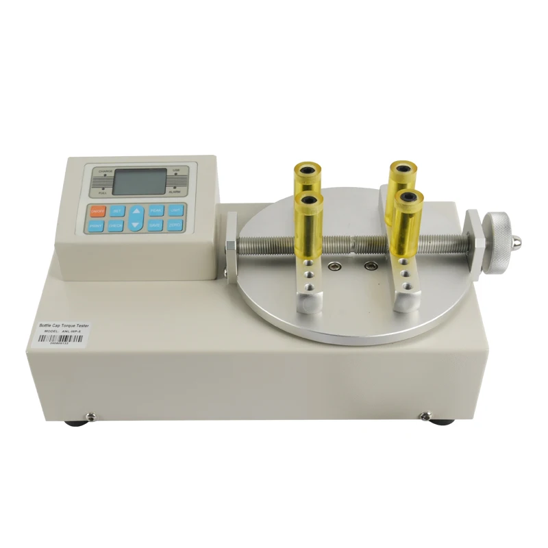 

Bottle cap torque tester to test red wine opening force