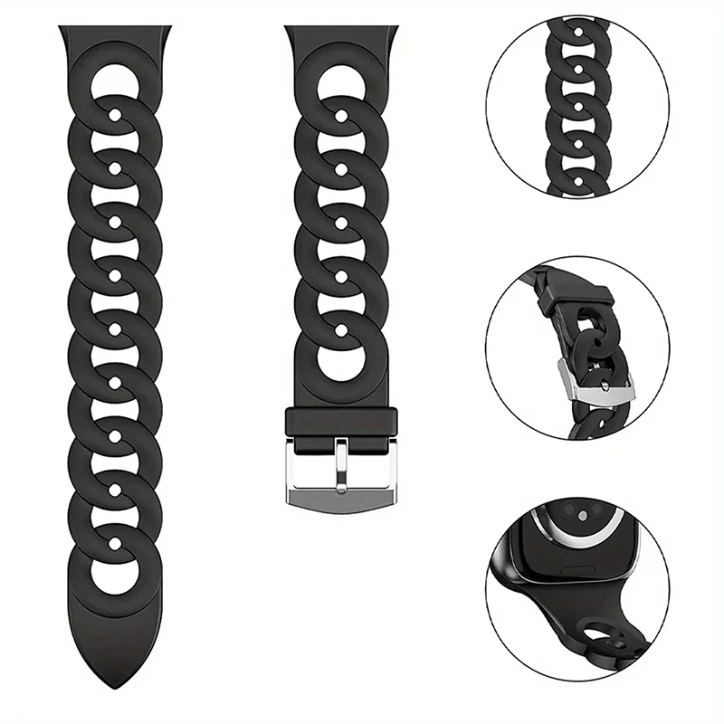 Silicone Sport Watch Band - 20mm/22mm Strap