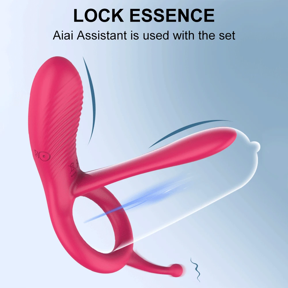 Long Tongue Cock Sleeve Ring Vibrator for Men Penis Massager 10 Frequency Clitoral Anal Stimulation Erotic Sex Toys for Couples — view 3
