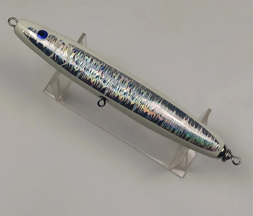 Gamma Wood Floating Popper Stickbait Fishing Lure Medium Heavy Paulownia Popping For , Kingfish, Bluefintonno