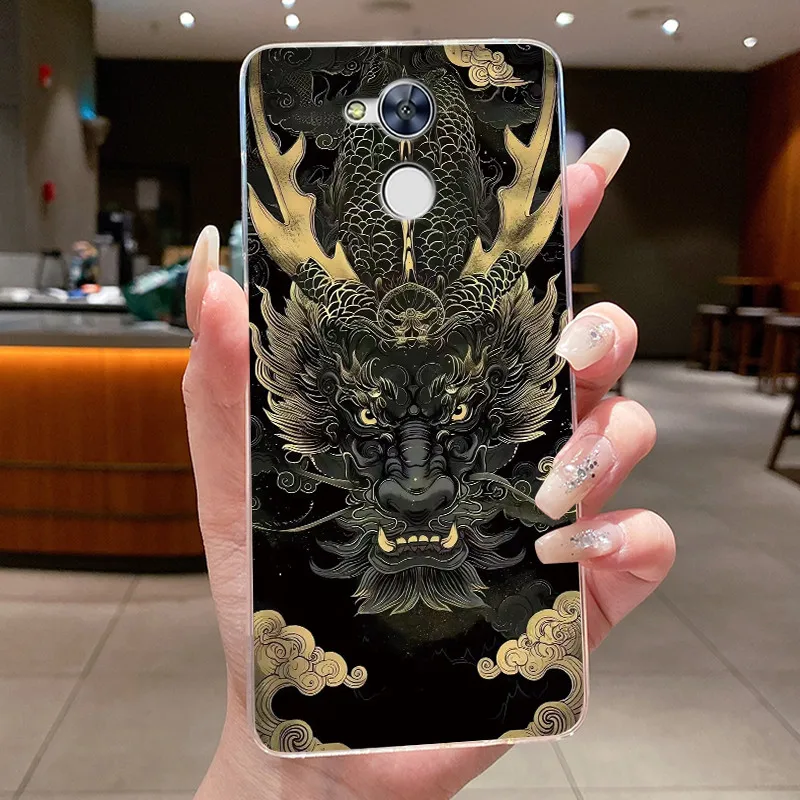 Shockproof Clear TPU Phone Case with Unique Rabbit Lamp and Puppy Design