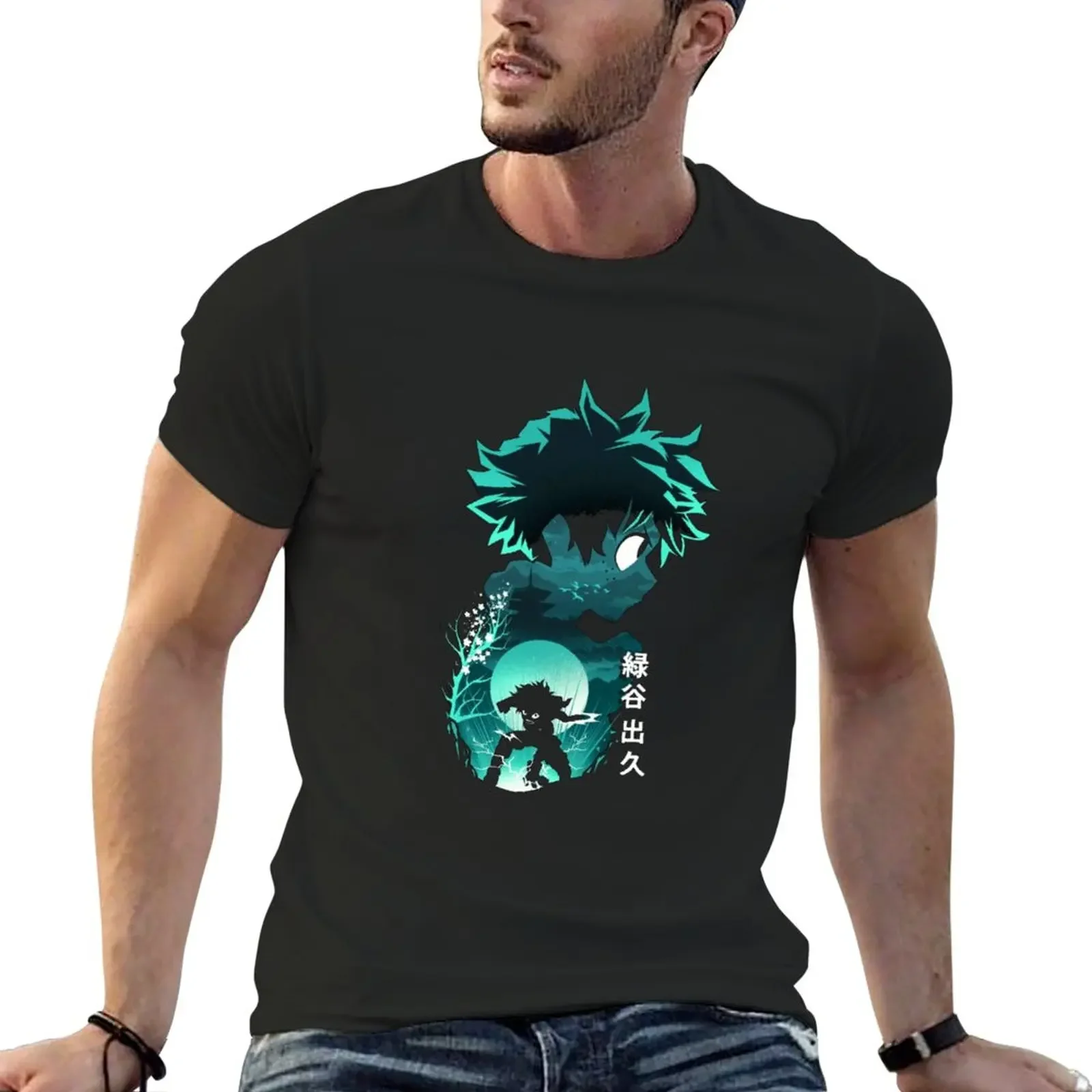 

Boku No Hero Academia - Izuku Midoriya Deku T-Shirt funnys blacks tshirts for men