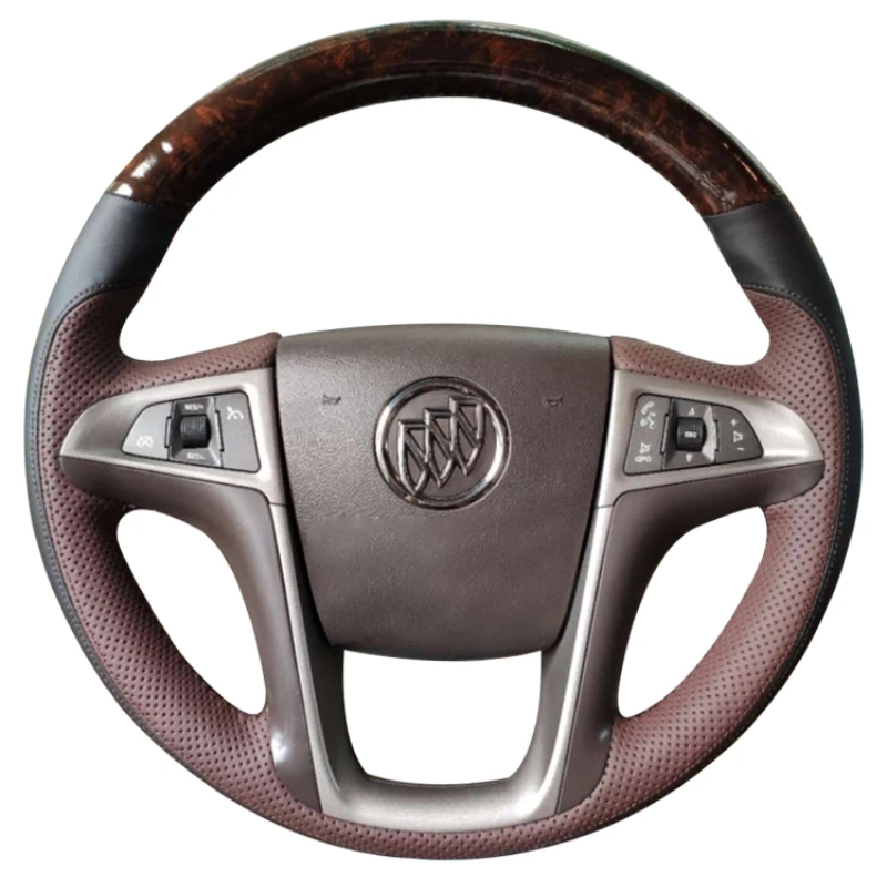 

For Buick Enclave Envision PLUS Regional S Excelle GT LaCrosse DIY Private Custom Leather Hand Sewn Steering Wheel Cover