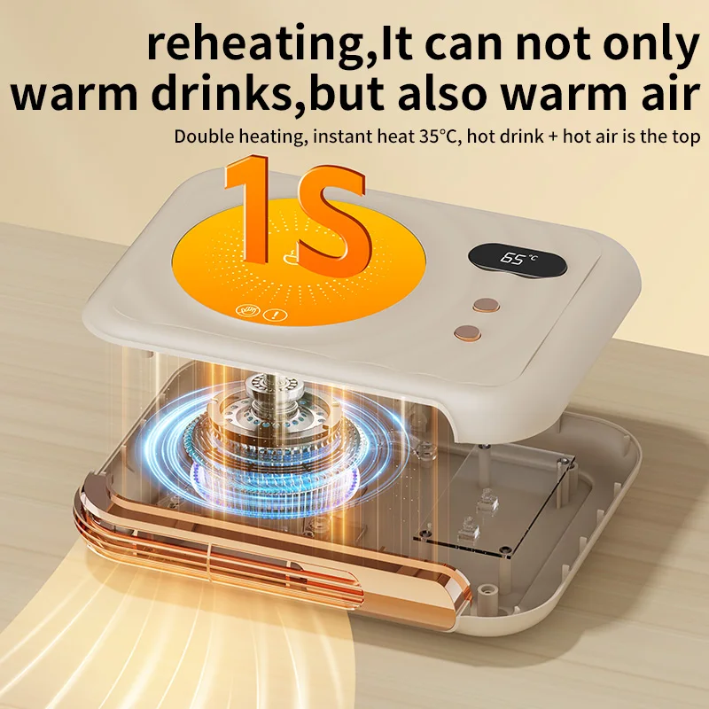Smart Cup Warmer Efficient Heating 3 Temperature Setting Double Functions For Coffee Candle