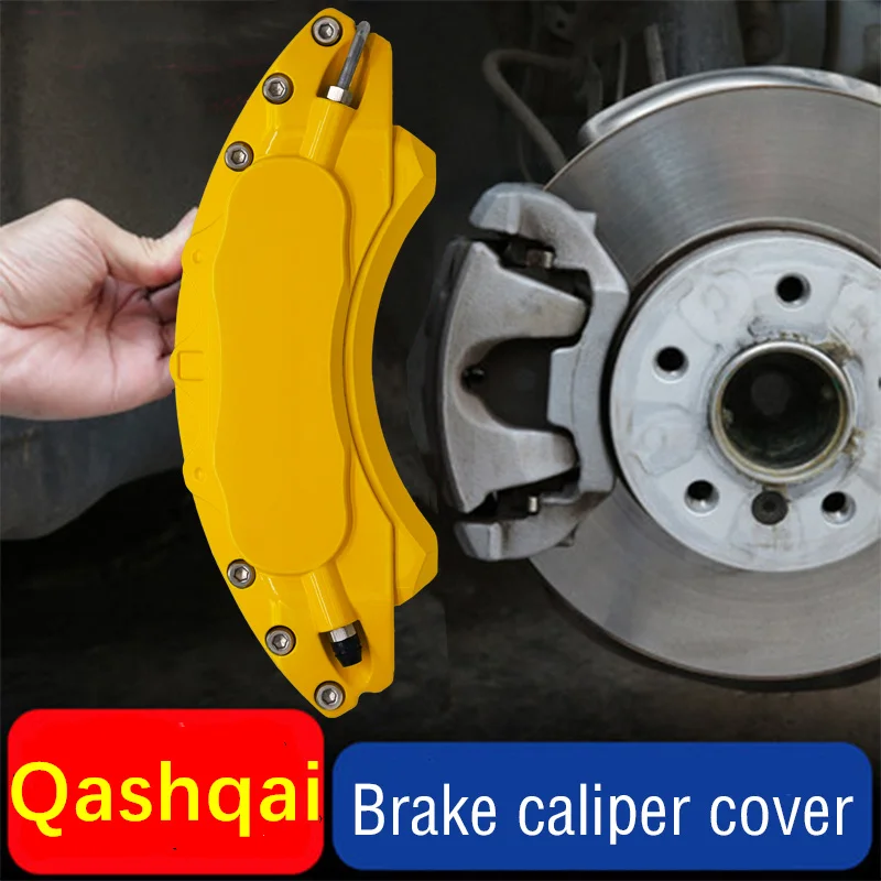 

For Nissan Qashqai Car Brake Caliper Cover Aluminum Metal Fit 1.2T CVT 2016 2017 1.6L 1.6XE 5MT 2WD 2012