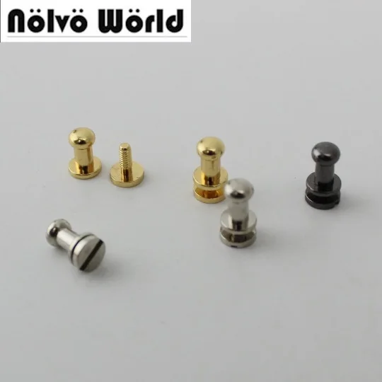 4mm 100pcs High quality 100 Copper Stud screws Round Head Solid Nail