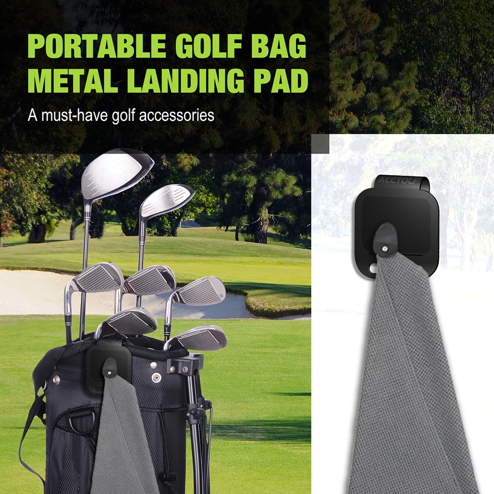 

Portable Golfs Metal Landing Pad Unique Oval Hanging Rings Design Golfs Tool For Golfs Rangefinder