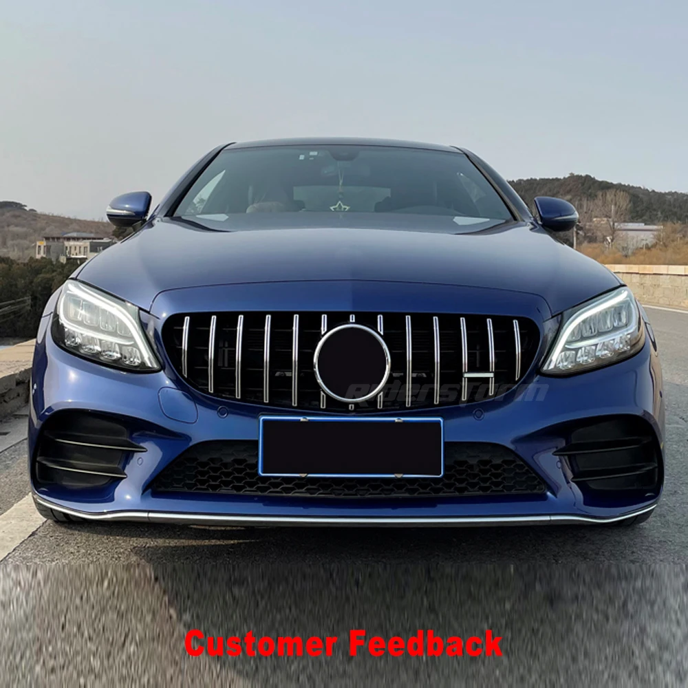 2015-y GT Grill For mercedez bens C Class w205 Gt Front grill GTR Grill for c205 c180 c200 c250 c300 c43 front racing grill
