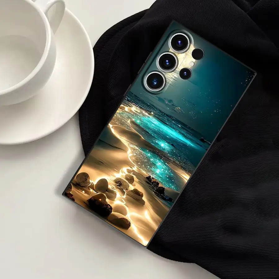 Blue Moon Ocean Design Phone Cover Case