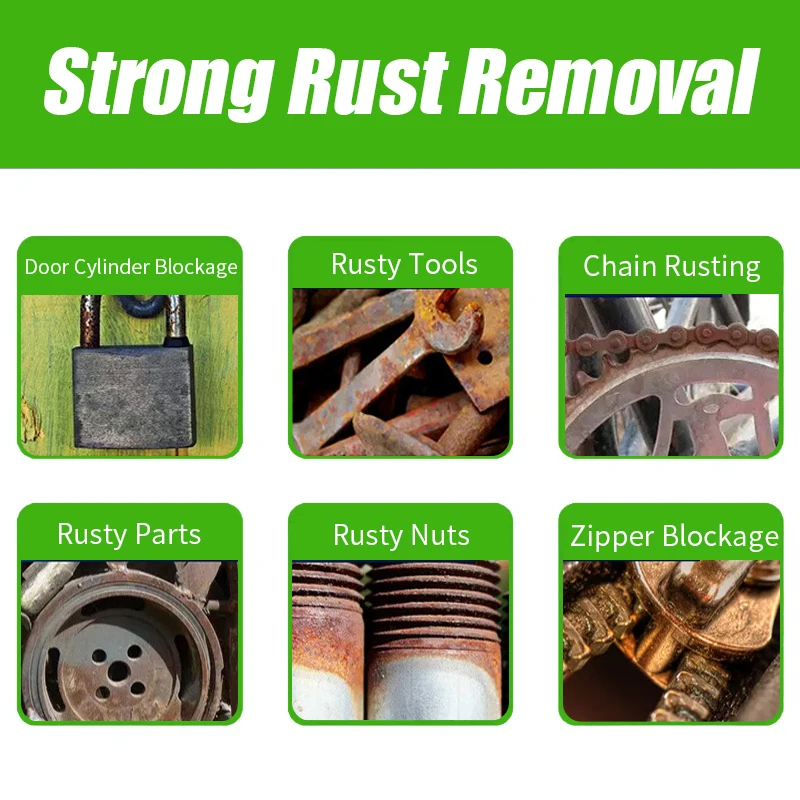 rust remover spray 30 ML Rust Remover Spray Parts Metal Iron Powder Car Refresher Multi-Purpose Metal Surface Cleaning
