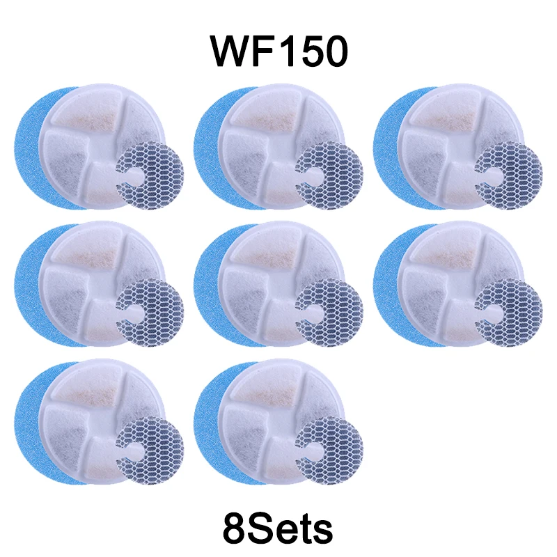 Title 8, 8 Sets WF150 Cat Water Fountain Filters Replace...