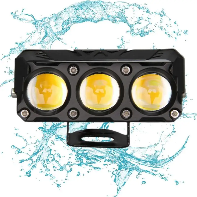 

Motorcycle Auxiliary Lights Dual Color Spotlights Headlights And Pod Lights IP67 Waterproof Offroad Aux Spotlight Light For