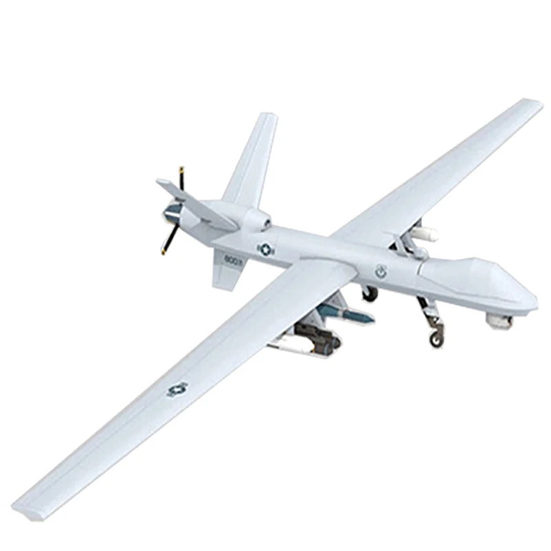 1:32 미국 MQ-9 사신 정찰 항공기 비행기, DIY 종이 모델 키트