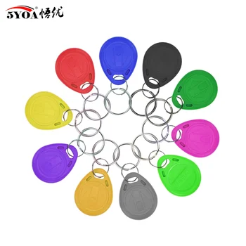 5YOA 50 pz EM4305 T5577 Copia Riscrivibile Scrivibile Riscrivi EM ID Portachiavi RFID Tag Portachiavi Carta 125 KHZ Token Badge Duplicato