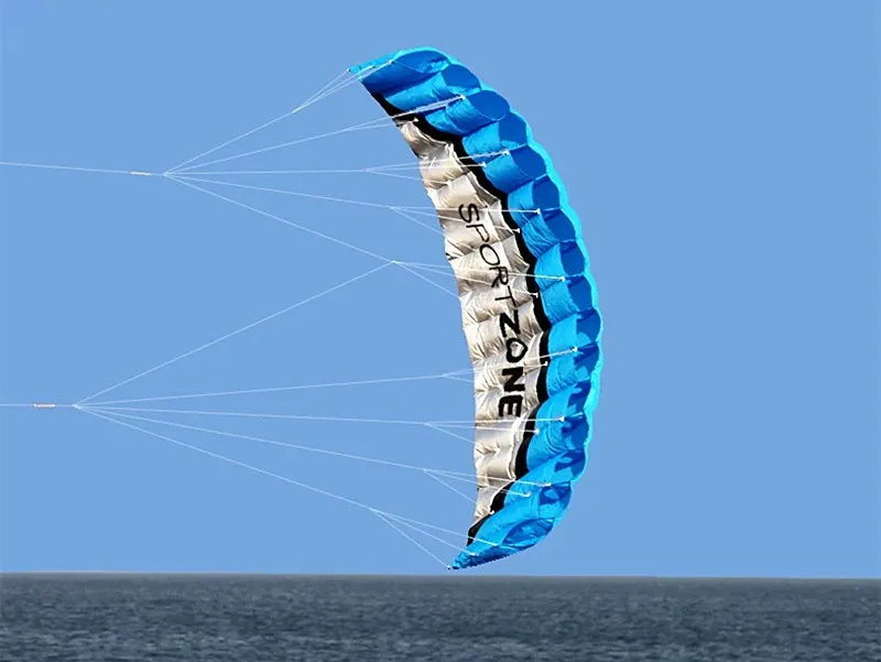 2.5m dual line stunt power kite outdoor play kites flying flugdrachen deportes-y-ocio cometas de viento infantil kite reel hoka 4