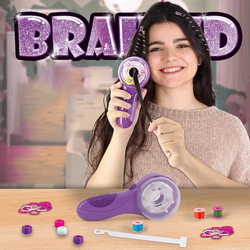 Hair accessories electric hair braider kit for kids DIY automatic hair decoration braiding toy for girls