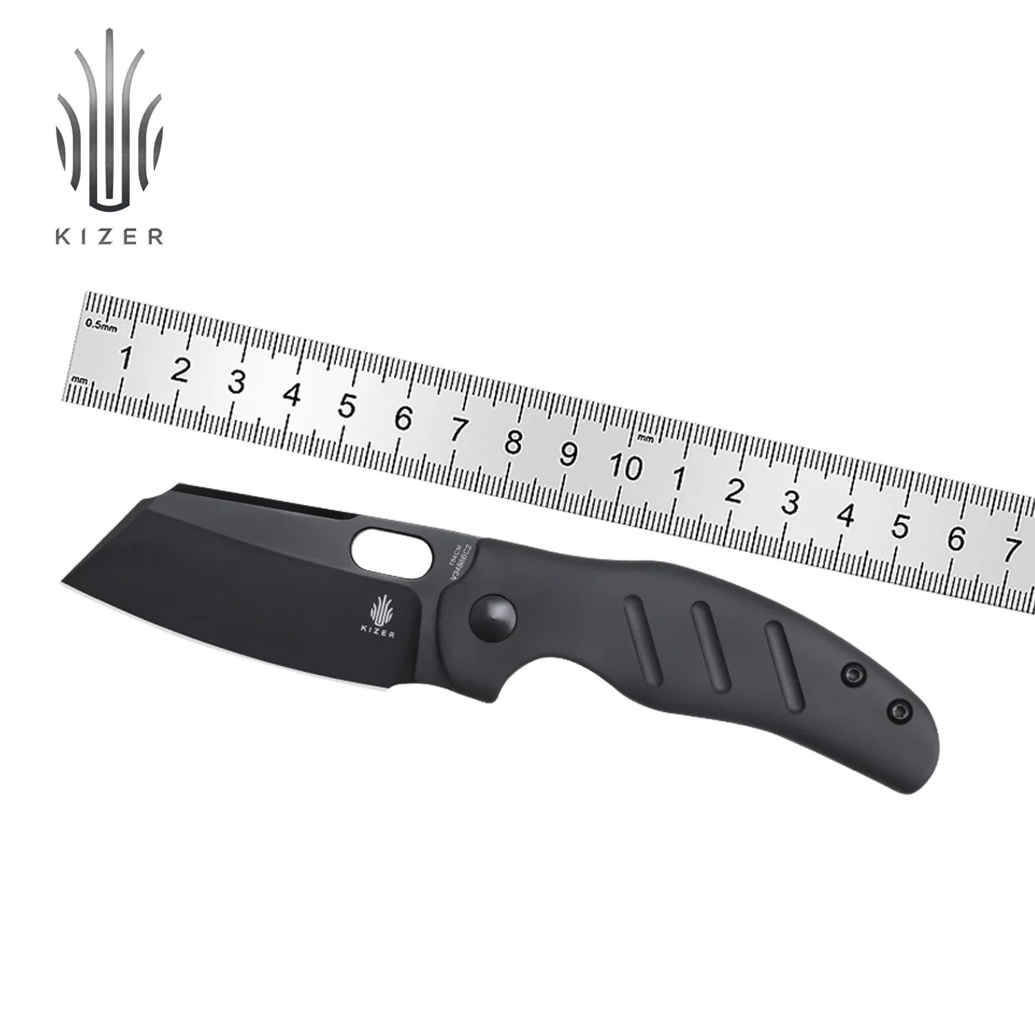 Kizer Pocket Folding Knife Mini C01C V3488BC1/V3488BC2 Designed by Sheepdog  New Richlite/Aluminium Handle Tactical Knives 2