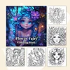 A Bold and Simple Decompression Creative Flower Fairy Coloring Book, Featuring Cartoon Cute Flower Fairy Characters 2