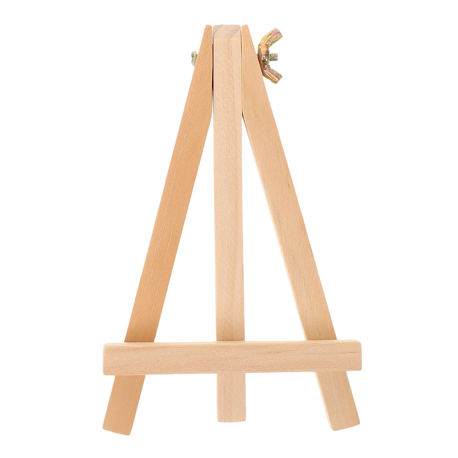 Mini Tabletop Wood Display Easel Small Painting Triangle Frame Bracket Photo Holder Seasoned Beechwood Easel Versatile