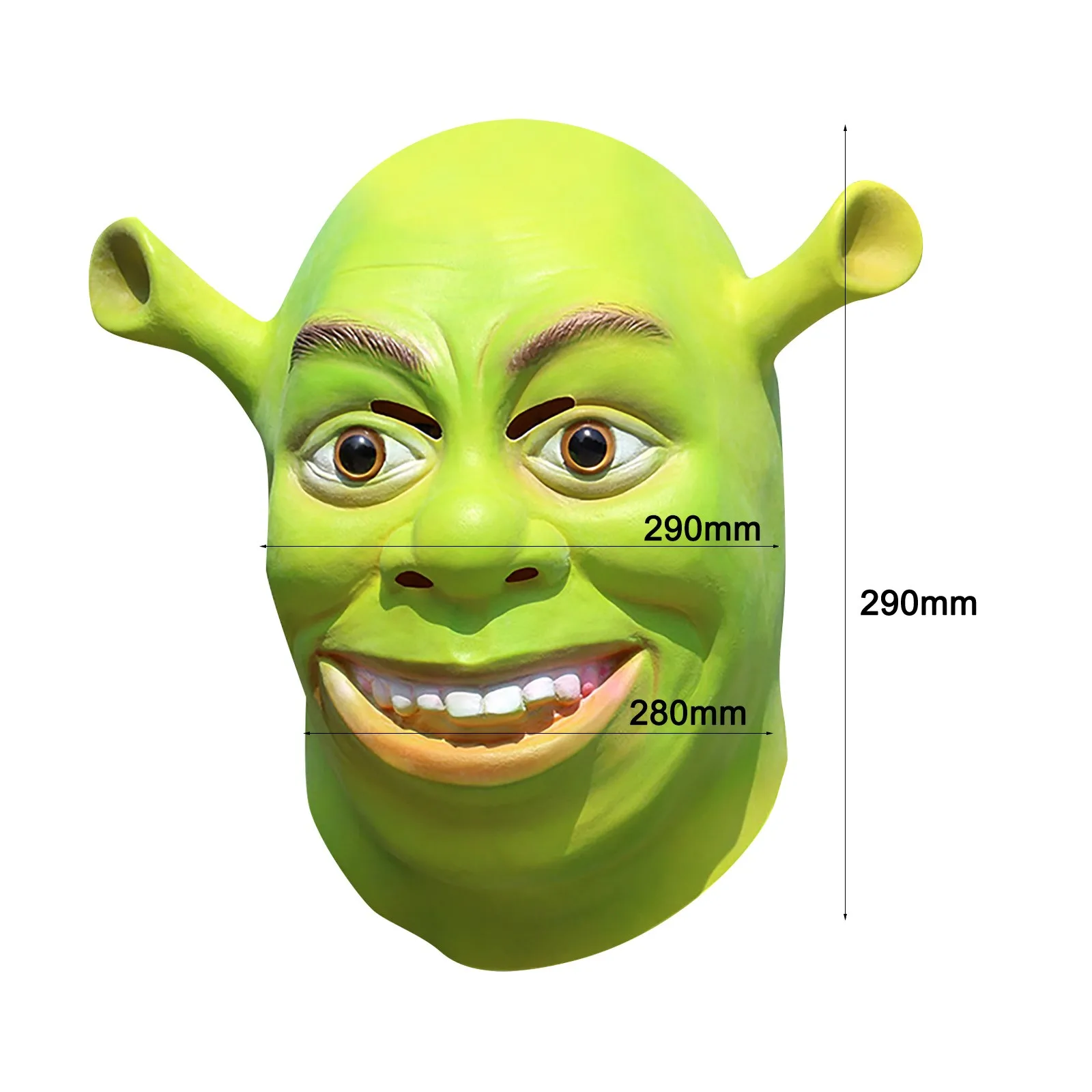 Mask For Halloween Party Halloween Latex Mask Shrek Mask Masquerade Funny Full Head Green Mask Halloween Cosplay Latex Mask