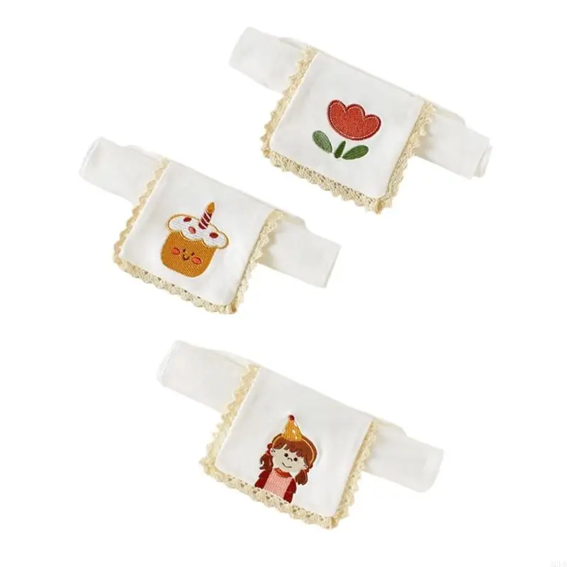 3pcs atmungsaktiven Baumwollschweiß -Schweiß -Absorption Handtuch Schnelltrocknen Rückenblock für aktive Kinder während der A2UB – Detail 3