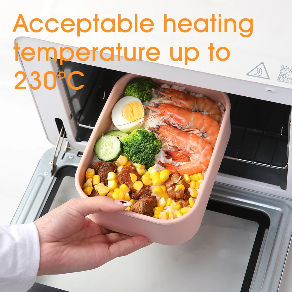 Silicone Bento Box Made from Platinum LFGB German Silicone - Microwave,  Freezer and Oven safe - Lunch, Snack and Food Container