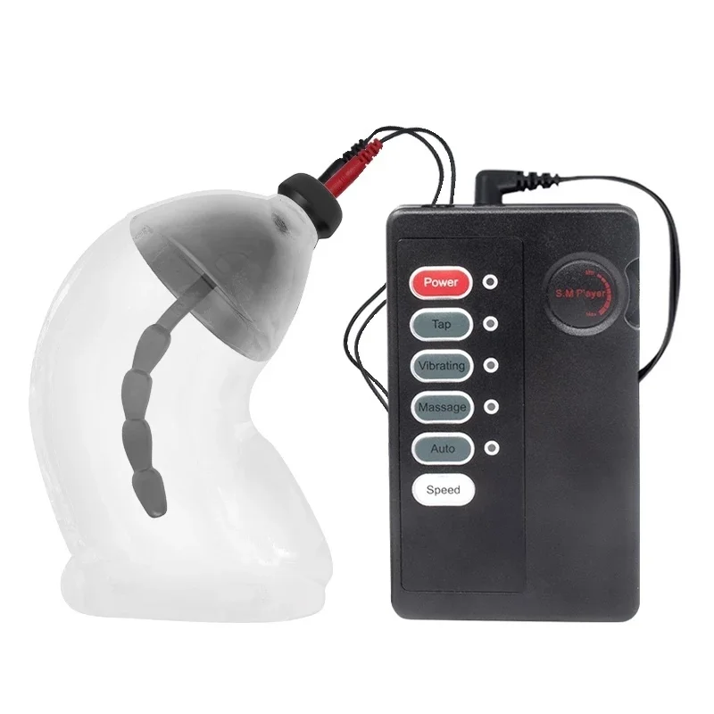 Medical Therapy Massager Sex Toys Electro Shock Penis Plug Cock Ring Urethral Dilator Stimulator E-Stim Chastity Cage Cock Cage