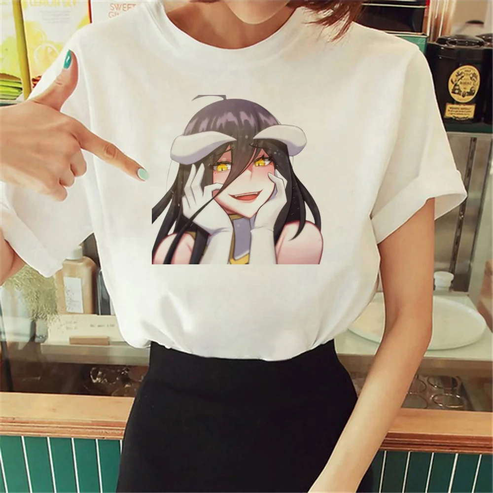 

Overlord t shirt women graphic Y2K manga t-shirts girl streetwear comic funny clothing