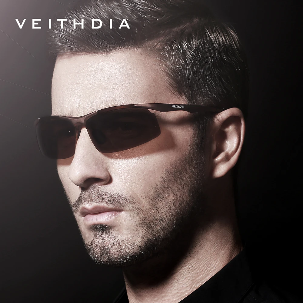 VEITHDIA Sunglasses Aluminum Men Polarized UV400 Lens Rectangle Rimless Driving Fishing Sun Glasses Sports Eyewear For_voghion.com