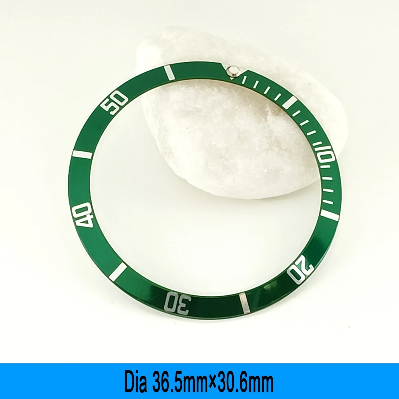 36,5mm * 30,6mm Gehäuse Ring Aluminium Uhr Lünette Einsatz Fit für Submariner NH35 NH36 Tauchen Fall Lünette ring Teile Männer Uhr Geschenke – Detail 6