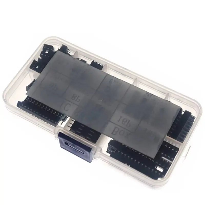 66PCS/lot DIP IC Sockets Adaptor Solder Type Socket Kit 6 8 14 16 18 20 24 28 Pin DIP-6 DIP-8 DIP-14 IC Connector With Box
