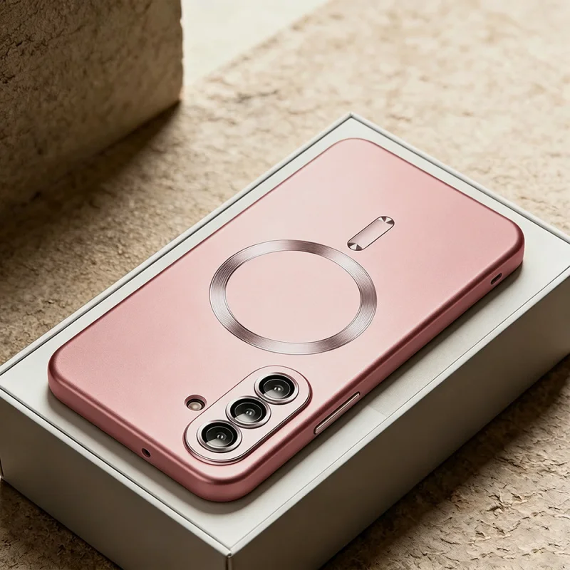 Magsafe Luxury Metallic Magnetic Case with Matte Finish and Camera Protection