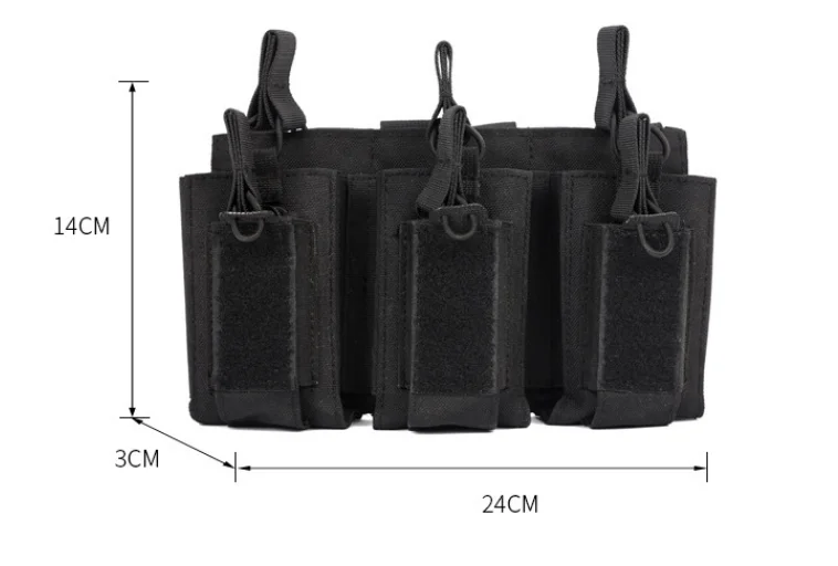 Neue Mutter Kind Triple Pack Befestigung Pistole Magazin Tasche Feld Tank Top Multifunktionale Hängende Tasche Outdoor Lagerung Tasche – Detail 1