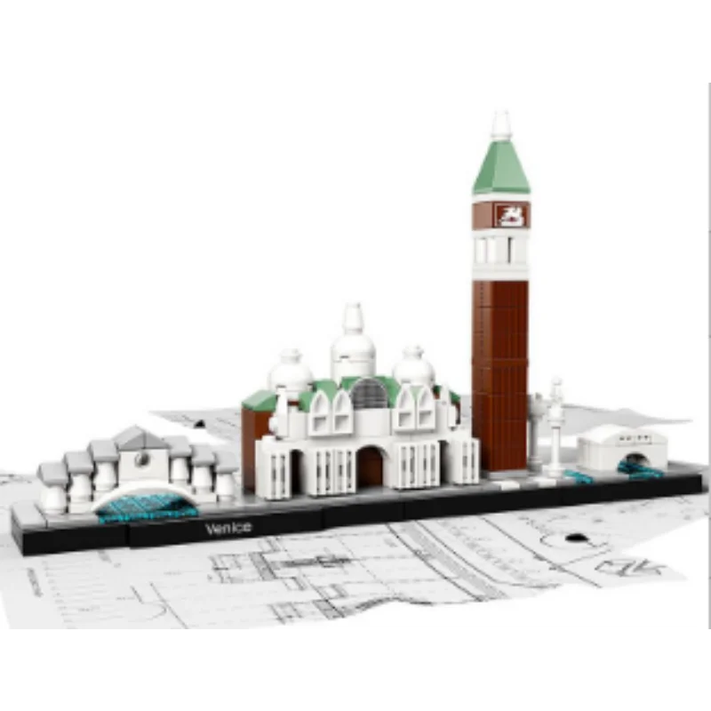 Urban Landmark Building Architectural Model Kit - Creative and Educational Toy Blocks Set (468 Pieces)