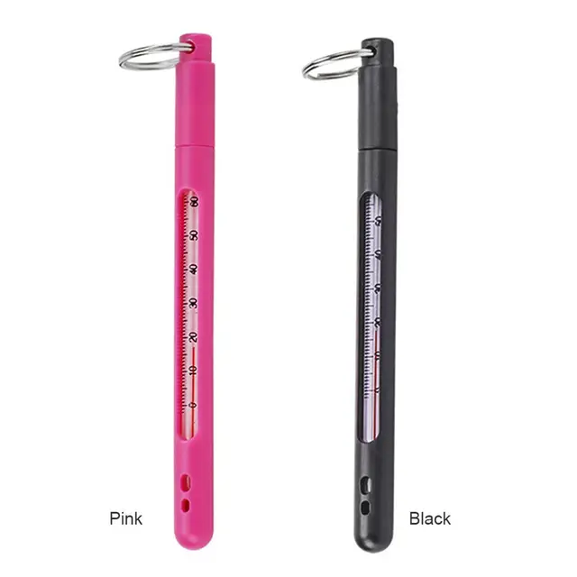 Légy Horgászszerszámok Többfunkciós Patak Vízhőmérséklet-Mérési Hőmérő Halászhőmérő Karabinerrel - Image 6