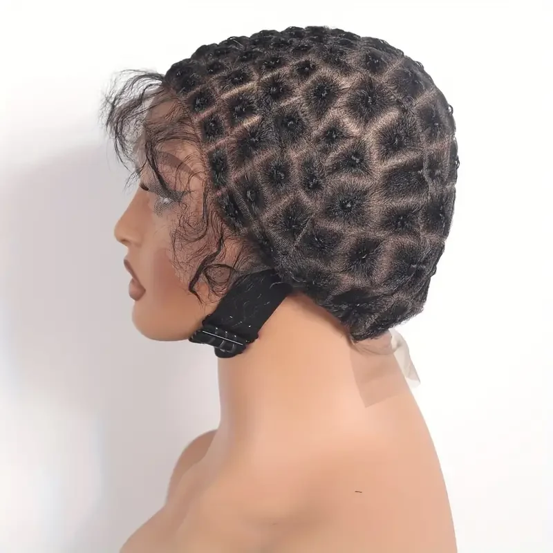 Braided Wig Cap for Crochet Braids Full Double Lace Braided Wig With Baby Hair Suitable for Making Crochet Wigs with Bangs