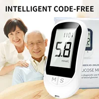 Portable Blood Glucose Meter Kits Blood Sugar monitor Diabetes Detection with Test strips and Blood Lancets 50pcs