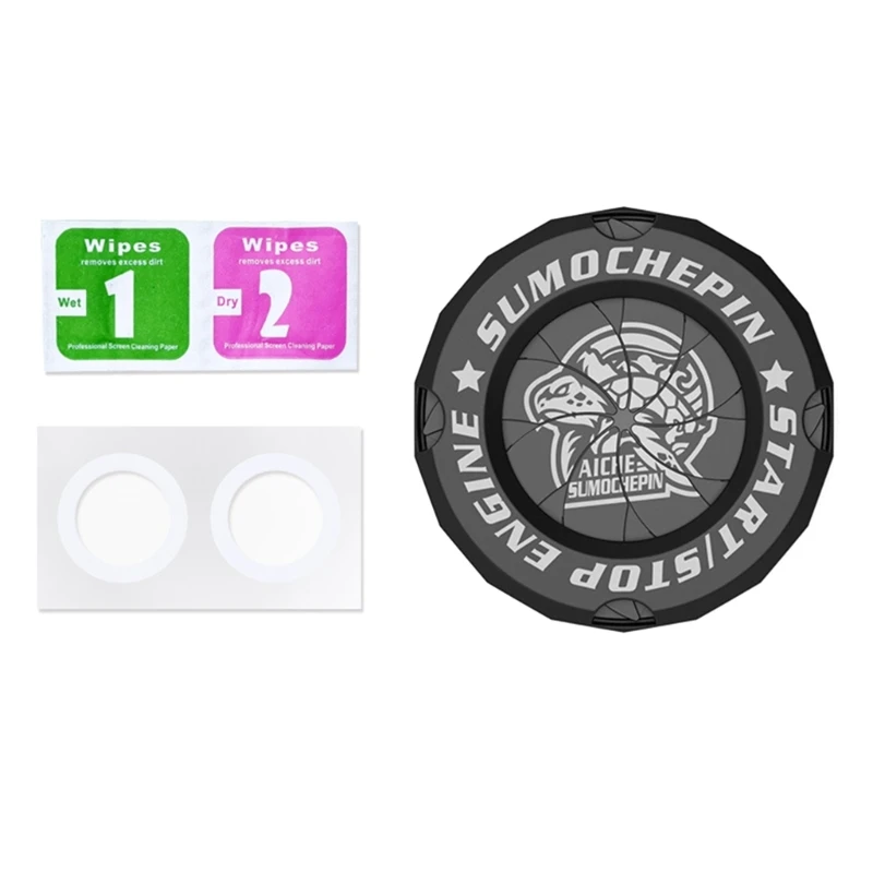 

Ignition Engine Button Cover Stop Button Anti-Scratch Decal Sticker
