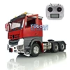 1/14 6*6 LESU RC Tractor Truck Metal Chassis DIY Painted Cabin Sound ESC Roof light Radio Controller W/O Battery Toy THZH0830 1