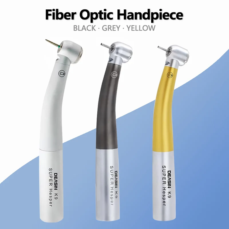 Pieza de mano de fibra óptica Dental, cabezal de torsión, turbina de aire, rodamiento de cerámica, herramienta de dentista Compatible con conectores KAVO de 2/4/6 orificios