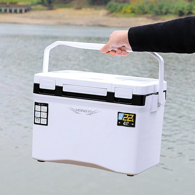 22L Fishing Cooler Box Tackle Box Fish Storage Light Weight Sea Fishing  With Portable Air Holes live bait bucket fishing Box - AliExpress