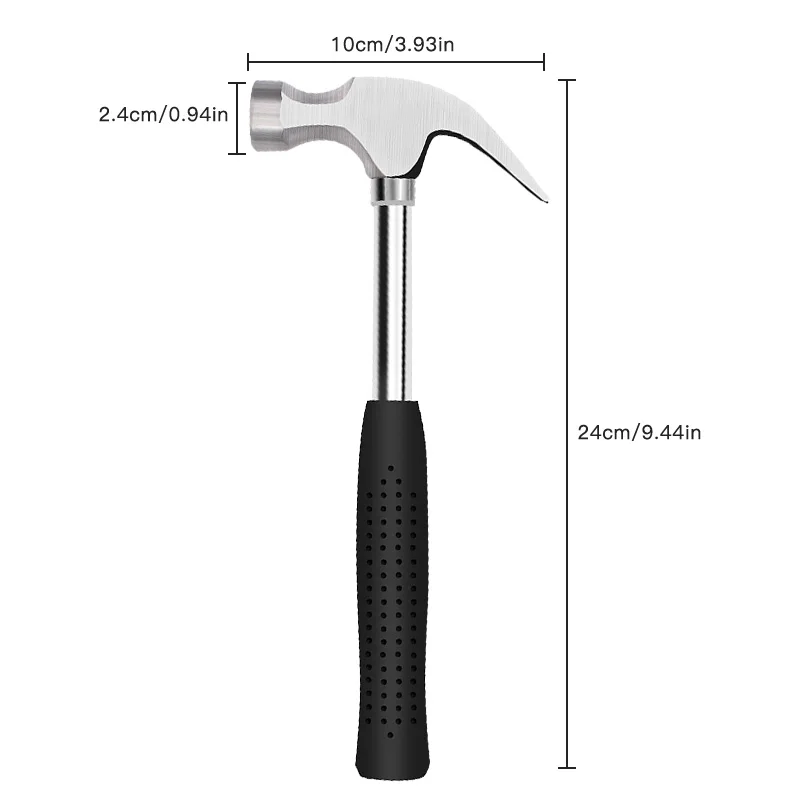 8oz steel pipe handle sheep horn hammer