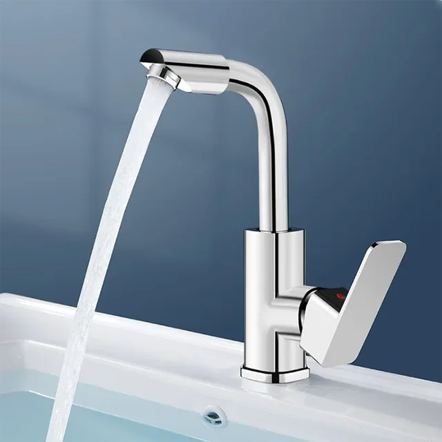 Kitchen Faucets Copper Kitchen Sink Water Tap Deck Mounted Stream Sprayer Head Single Hot Cold Taps Silver