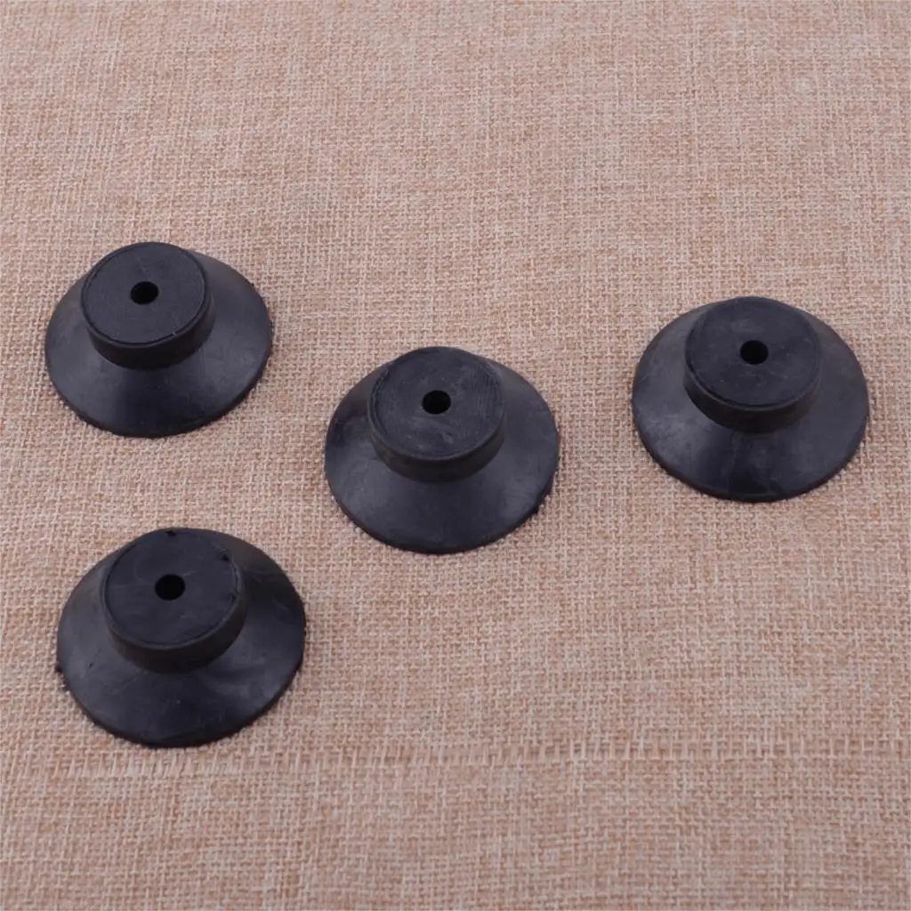 4pcs 48mmx18mm Black Rubber Pad Replacement Foot Pads Vibration Isolator For Air Compressors rubber vibration isolator