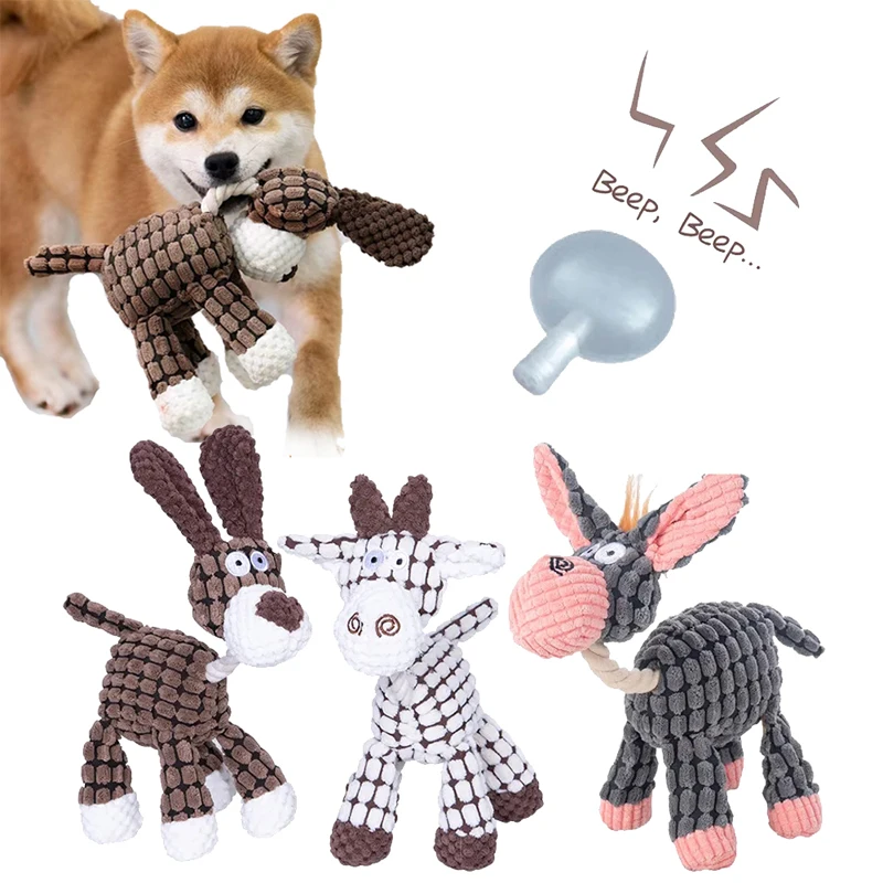 Cute Pet Dog Toys Puppy Chew Squeaker Toy for Small Large Dogs Plush Training toy Pets Accessories Supplies