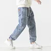 Mens Jeans Pants Slim Fit Joggers Streetwear Harem Jeans Cargo Pants Ankle-Length Denim Trousers size 5XL 6XL 7XL 8XL 6